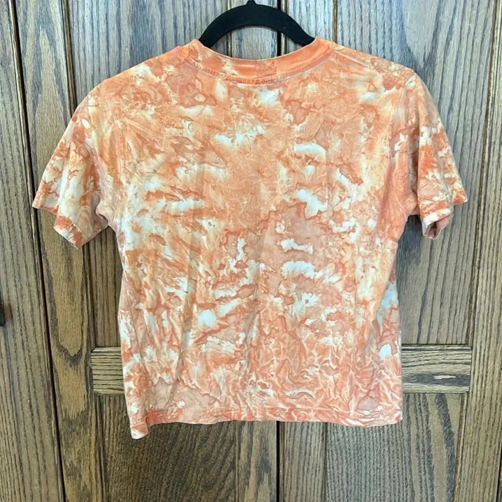 Harley Davidson | Tie Dye T Shirt Kids Youth Black and Orange Logo | youth small
